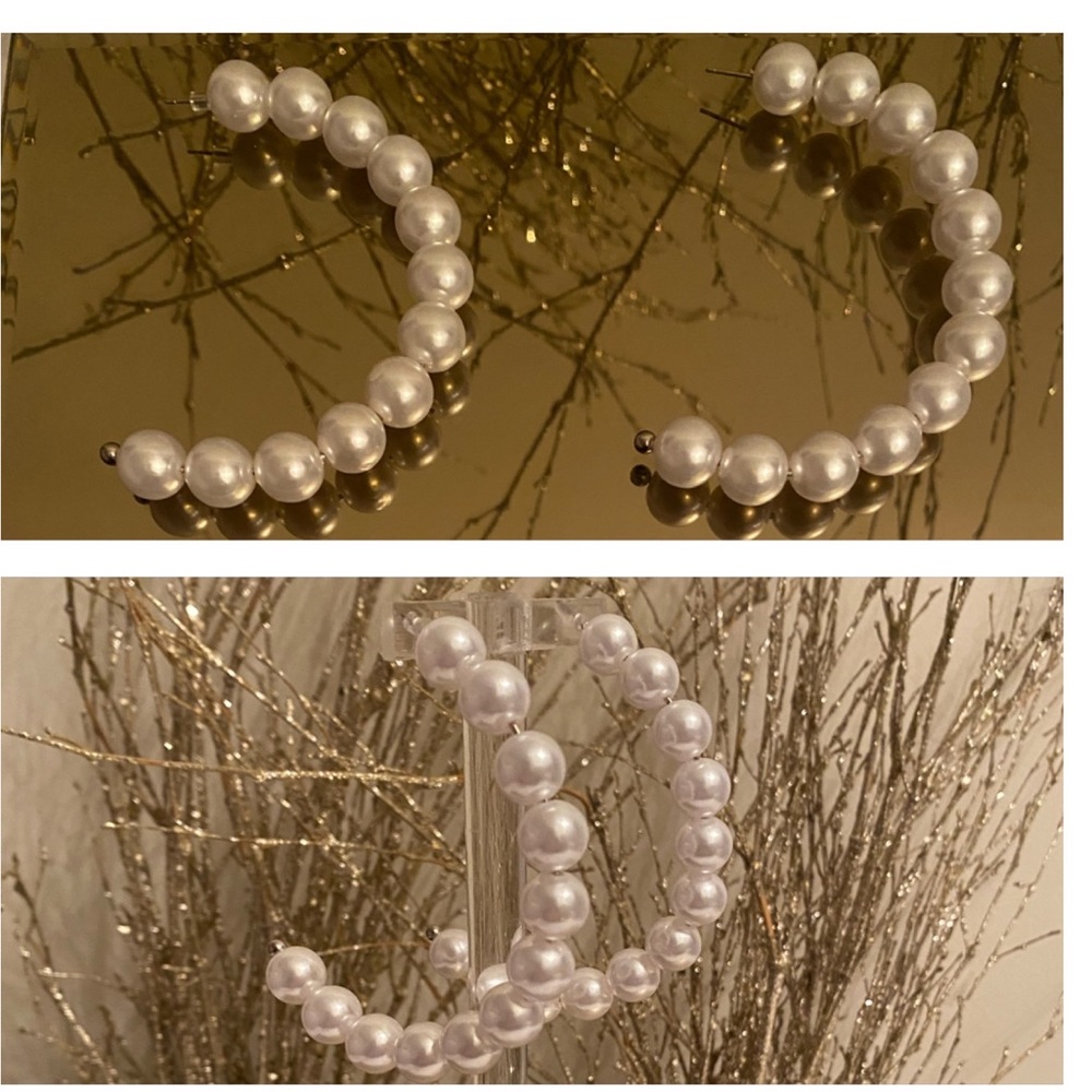 Half Moon Pearl Earrings✨✨